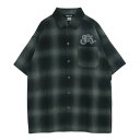WIND AND SEA ウィンダンシー WDS-O-STN-24-Q4-SH-01 Black Magic ブラック マジック プライド チェック 半袖 シャツ ブラック系 グレー系 M 【美品】 メンズ【古着】【中古】