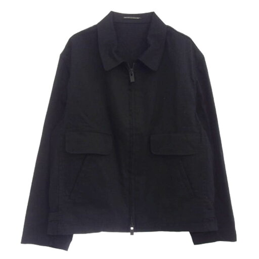 Yohji Yamamoto POUR HOMME ヨウジヤマモトプールオム 22SS HG-Y06-056 コットン ダブル ジップ ジャケット ブラック系 2 メンズ【古着】【中古】 Yohji Yamamoto POUR HOMME ヨウジヤマモトプールオム 22SS HG-Y06-056 コットン ダブル ジップ ジャケット ブラック系 2 メンズ【古着】【中古】