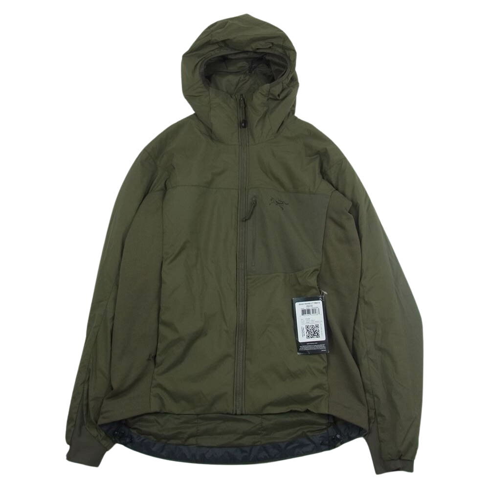 ARC 039 TERYX アークテリクス 21499-126082 LEAF ATOM HOODY LT GEN2 リーフ アトム フーディ ジャケット カーキ系 XS 【極上美品】 メンズ【古着】【中古】