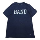 デニムバイヴァンキッシュ denim by vanquish fragment フラグメント BAND バンド プリント 半袖 Tシャツ ネイビー系 XL メンズ【古着】【中古】