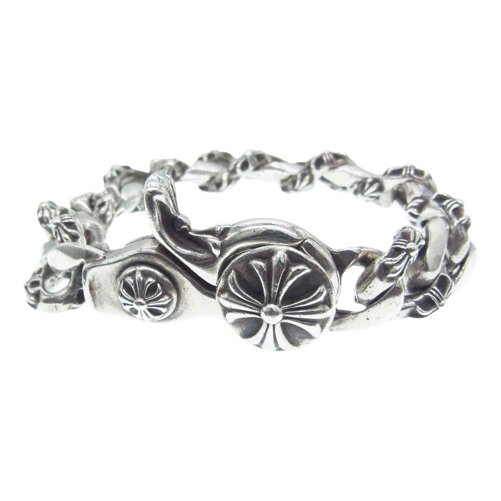 CHROME HEARTS クロムハーツ（原本無） ブレスレット 15LINK FNCY CHN LNK ファンシー リンク クリップ オールド シルバー ブレスレット シルバー系 メンズ【中古】