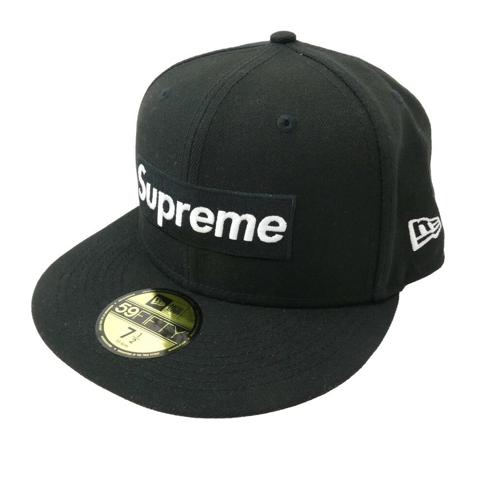 Supreme シュプリーム 21AW No Comp Box Logo New Era ノー コンプ ボックス ロゴ ニュー エラ キャップ ブラック系 59.6cm メンズ【中古】