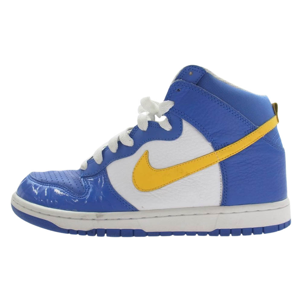 NIKE iCL Xj[J[ 317982-471 Dunk High Varsity Royal/Varsity Maize White _N nC o[VeB[ C Xj[J[ u[n 26.5cm YyÁz