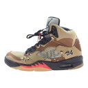 Supreme シュプリーム スニーカー 15AW 824371-201 × Nike Air Jordan 5 Retro Desert Camo ナイキ エアジョーダン5 レトロ デザート カモ スニーカー マルチカラー系 27.5cm メンズ【中古】