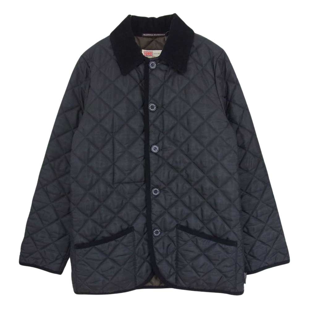 トラディショナルウェザーウェア Traditional Weatherwear waverly ウェーバリー キルティング ジャケット ブラック系 38 メンズ【古着】【中古】