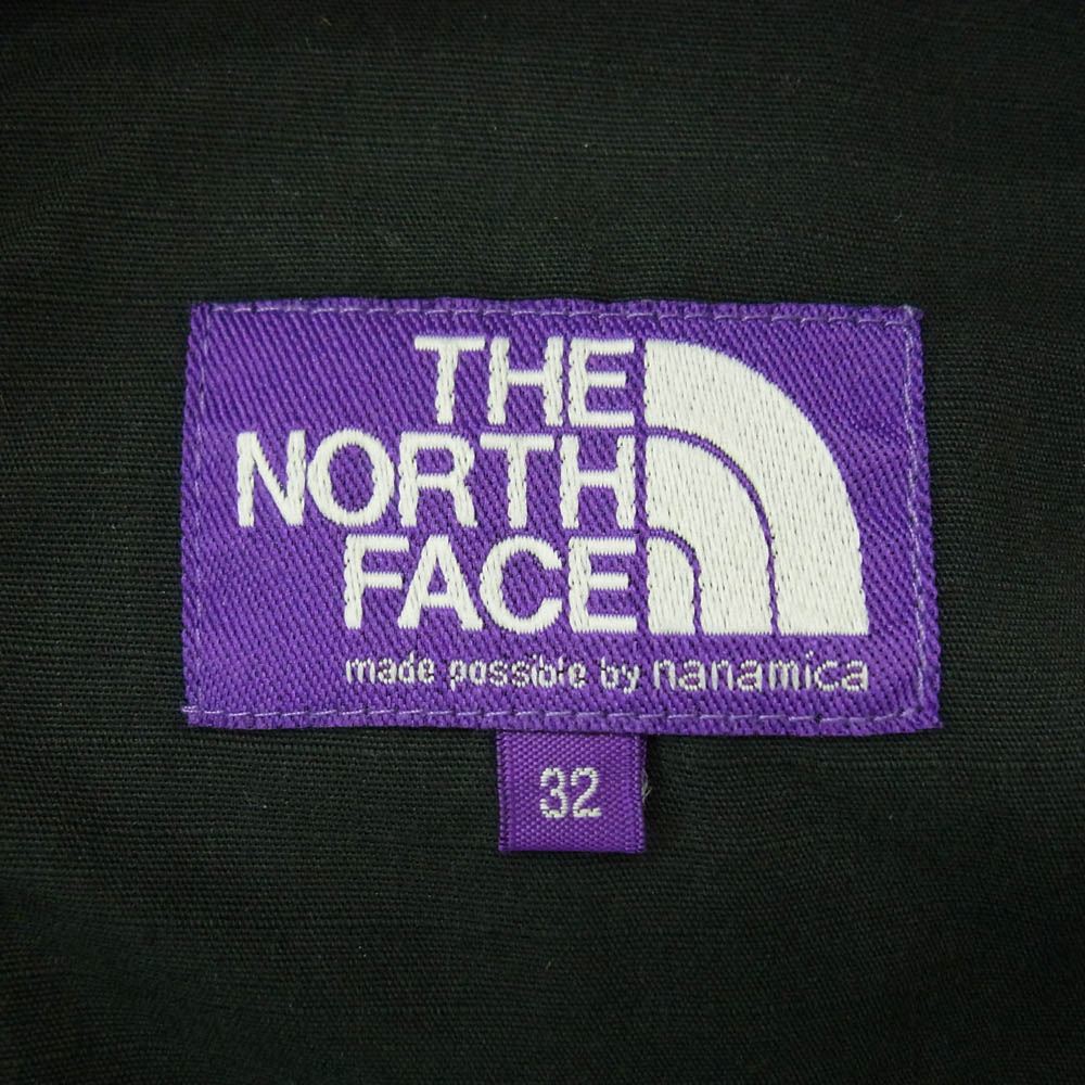 THE NORTH FACE ノースフェイス NT5064N PURPLE LABEL Ripstop Wide Cropped Pants パープルレーベル リップストップ ワイド クロップド パンツ ブラック系 32 メンズ【古着】【中古】