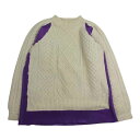 Needles ニードルス REBUILD by Needles Fisherman Sweater Covered Sweater リビルドバイ リメイク 切替 長袖 フィッシャーマン ニット セーター ニット ウール 14064【中古】 メンズ