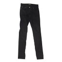 AMIRI アミリ ダメージ加工 ボタンフライ ストレッチ スキニー デニム パンツ ブラック系 30 メンズ【古着】【中古】