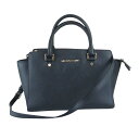 Michael Kors マイケルコース レザー 2Way ショルダー トート バッグ ブラック系 レディース【中古】