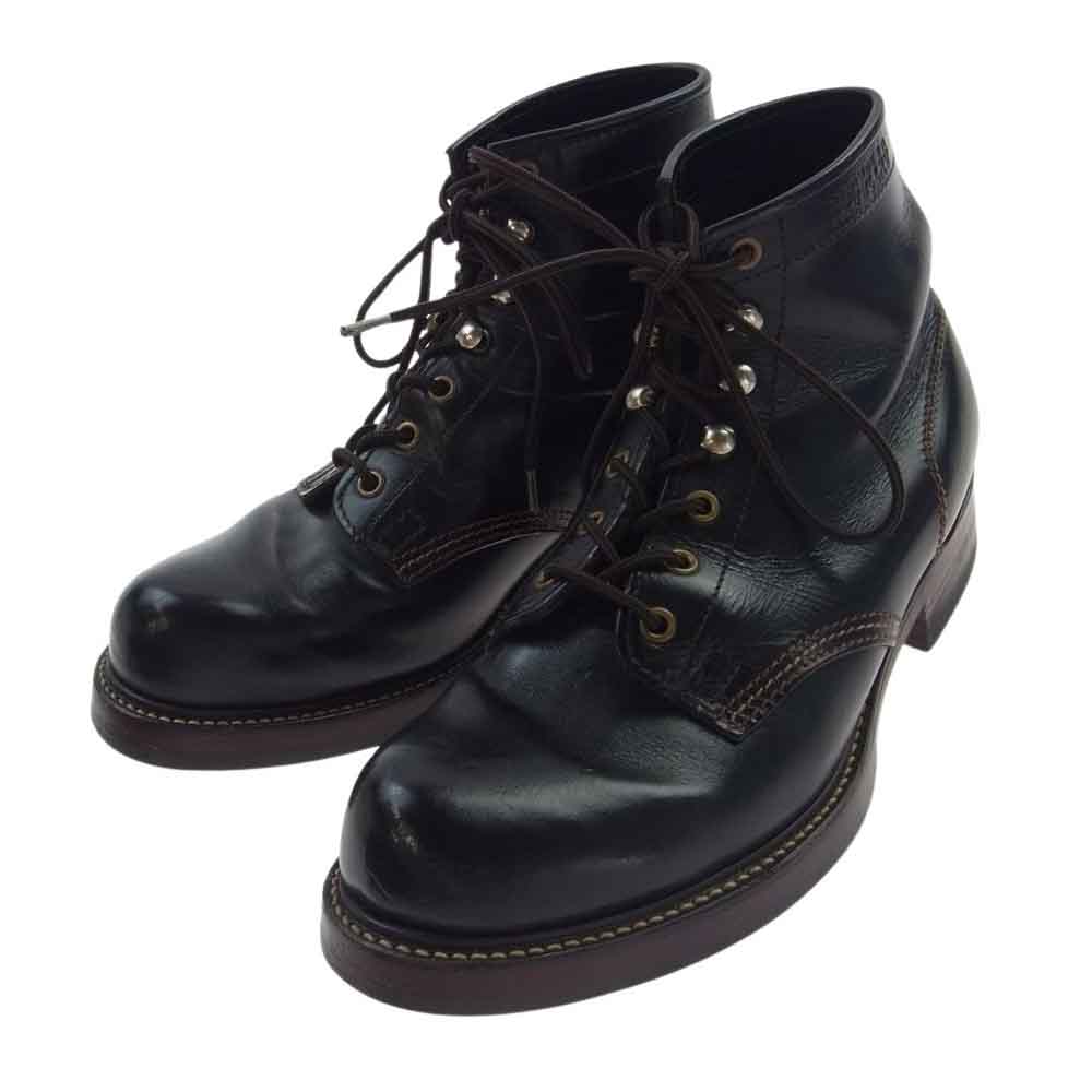 TOY 039 S McCOY トイズマッコイ ブーツ 1012153 BAYFIELD BOOTS ベイフィールド レザー レースアップ ブーツ シューズ ブラック系 US8D メンズ【中古】