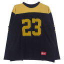 Supreme シュプリーム Tシャツ 23AW Bumblebee L/S Football Top バンブルビー フットボール トップ 長袖 Tシャツ ブラック系 イエロー系 XL 【極上美品】 メンズ【古着】【中古】