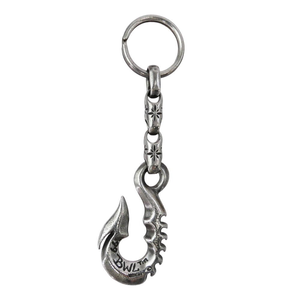 BILL WALL LEATHER ビルウォールレザー フィッシュフック ミッドスターリンク キーチェーン シルバー系 メンズ【中古】