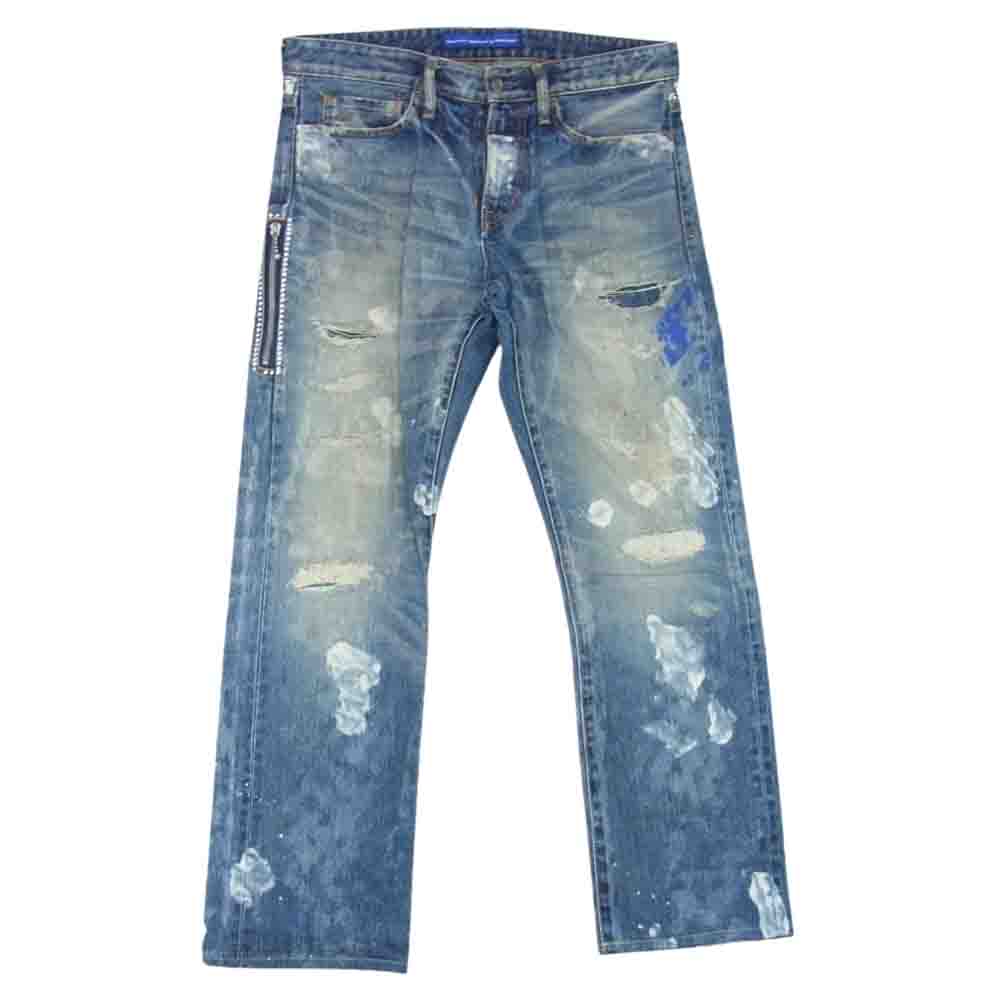 FRAGMENT DESIGN フラグメントデザイン VFP2002 100-111-2013-006 × VANQUISH DESIGNS Regular Straight Denim Pants デニム パンツ インディゴブルー系 34 メンズ【古着】【中古】