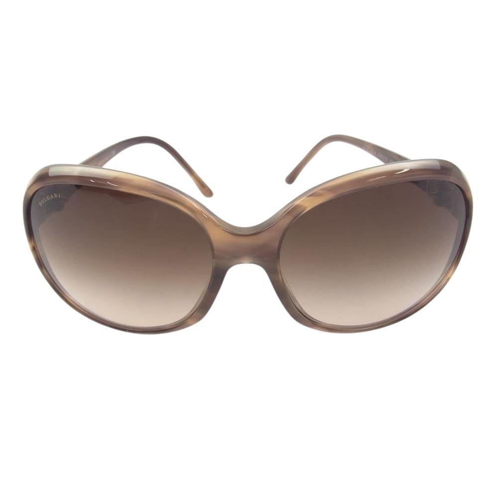 BVLGARI ブルガリ 8107-B-A パレンテシ ラインストーン サングラス ブラウン系 59□16-125 レディース【中古】