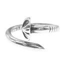 CHROME HEARTS クロムハーツ(原本有) NAIL CRSBALL クロスボール ネイル リング シルバー系 15号 メンズ【中古】(4)