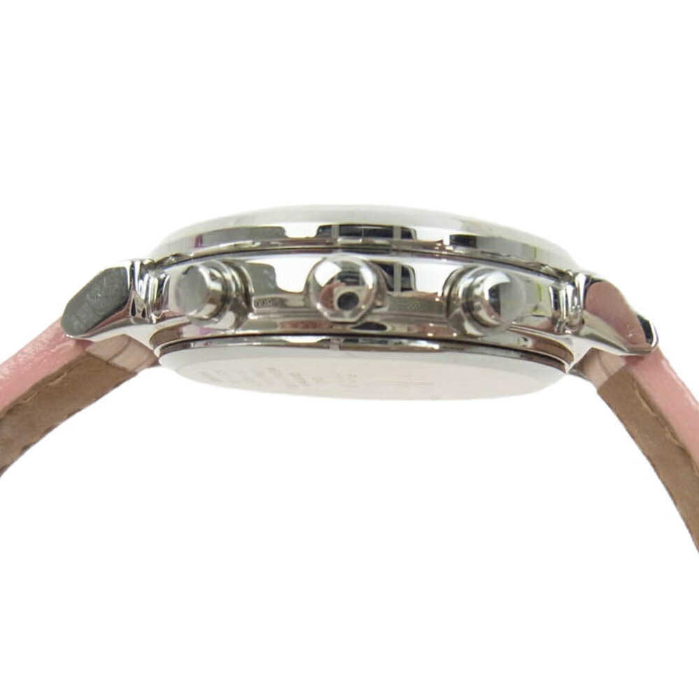 SEIKO セイコー SSVS007 LUKIA ルキア 腕時計 ソーラー クロノグラフ 1ダイヤ クロコダイルレザーバンド ピンク系 メンズ【中古】