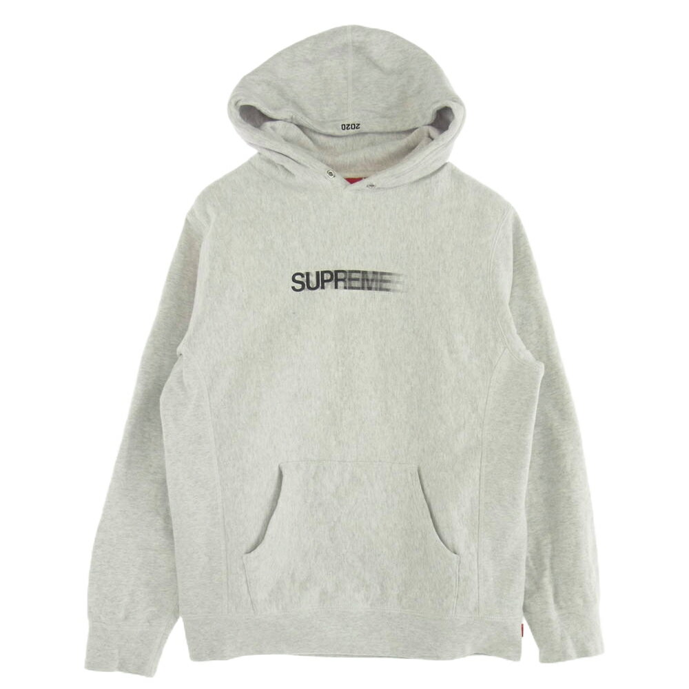 Supreme シュプリーム 20SS Motion Logo Hooded Sweat モーションロゴ フーデッド スウェットシャツ パーカー グレー系 M メンズ【古着】【中古】
