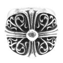 CHROME HEARTS クロムハーツ(原本無) CLASSIC OVAL クラシック オーバル クロス リング 23.5号 メンズ【中古】(4)
