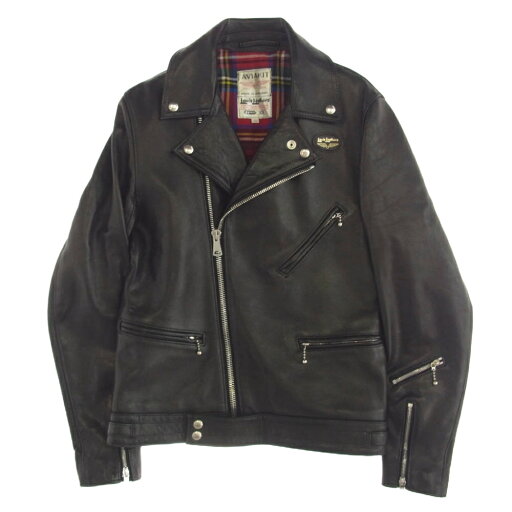 Lewis Leathers ルイスレザー 441TR CYCLONE JACKET ラットランドシープ タータンチェック サイクロン ダブル ライダース ジャケット ブラック系 38 メンズ【古着】【中古】 Lewis Leathers ルイスレザー 441TR CYCLONE JACKET ラットランドシープ タータンチェック サイクロン ダブル ライダース ジャケット ブラック系 38 メンズ【古着】【中古】