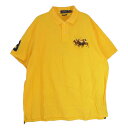 POLO RALPH LAUREN ポロ・ラルフローレン 胸元刺繡 ポロシャツ ショートスリーブ 半袖 イエロー系 XL メンズ【古着】【中古】(4)