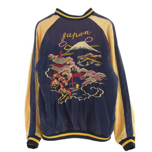 TAILOR TOYO テイラー東洋 TT15176-145 Mid 1950s Style Acetate Souvenir Jacket ROARING TIGER × LANDSCAPE AGING MODEL 虎柄 刺繍 エイジングモデル リバーシブル スカジャン グリーン系 ネイビー系 メンズ【古着】【中古】 TAILOR TOYO テイラー東洋 TT15176-145 Mid 1950s Style Acetate Souvenir Jacket ROARING TIGER × LANDSCAPE AGING MODEL 虎柄 刺繍 エイジングモデル リバーシブル スカジャン グリーン系 ネイビー系 メンズ【古着】【中古】
