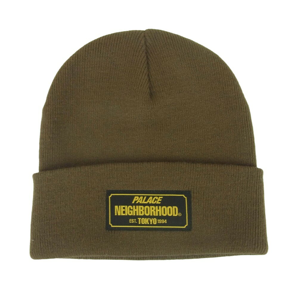 NEIGHBORHOOD ネイバーフッド 150137 PALACE パレス BEANIE ビーニー ニットキャップ 帽子 グレイッシュブラウン系 ONE SIZE メンズ【中古】
