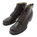 JELADO ジェラード the 2 monkeys ザ トゥーモンキーズ vaudeville ヴォードビル ワーク ブーツ oak brown オーク ブラウン ダークブラウン系 US7.5 【新古品】【未使用】 メンズ【中古】