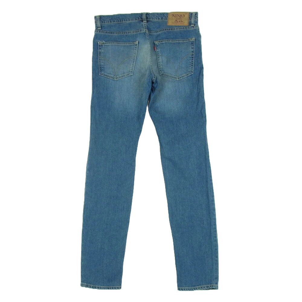 HYSTERIC GLAMOUR ヒステリックグラマー 02213AP08 RSC加工 10.25oz リヨセル ストレッチ スリム デニム パンツ インディゴブルー系 29 メンズ【古着】【中古】