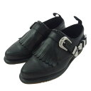 Dr.Martens ドクターマーチン REGALE DELYLAH デライラ バックルベルト フリンジ シューズ ブラック系 UK4 レディース【中古】(4)