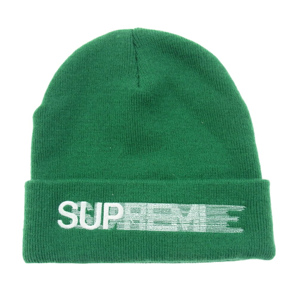 Supreme シュプリーム 20SS Motion Logo Beanie モーション ロゴ ビーニー グリーン系 メンズ【中古】