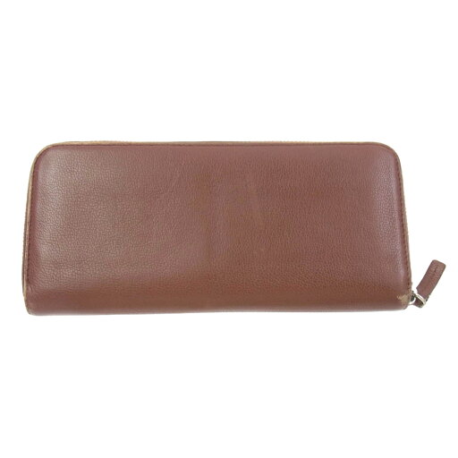 JIL SANDER ジルサンダー zip around ラウンドジップ ウォレット 長財布 ブラウン系 メンズ【中古】 JIL SANDER ジルサンダー zip around ラウンドジップ ウォレット 長財布 ブラウン系 メンズ【中古】