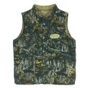 TENDERLOIN テンダーロイン T-NRA VEST SF カモフラージュ 中綿 ベスト モスグリーン系 カーキ系 42 メンズ【古着】【中古】