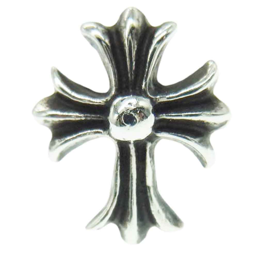 CHROME HEARTS クロムハーツ（原本無） No2 CH CRS CH CHクロス スタッド ピアス シルバー系 メンズ【中古】