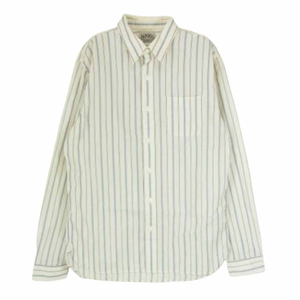 RRLストライプ柄 長袖シャツ L ストライプ柄【RRL】ダブルアールエル プルオーバー 長袖シャツ