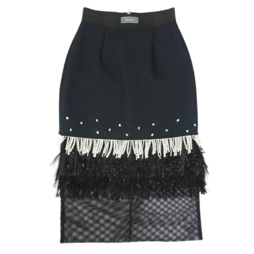 メゾンスペシャル MAISON SPECIAL 24SS 21231515302 Bijou Tight Skirt ビジュー タイト スカート ブラック系 FREE レディース【古着】【中古】