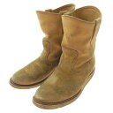RED WING レッドウィング 8168 90's プリント羽タグ PECOS ペコスブーツ スエード ライトブラウン系 7 メンズ【中古】(4)