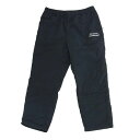 ザ エンノイ プロフェッショナル The Ennoy Professional 21AW AW21BRENPT04LV PADDED NYLON PANTS 中綿 ロゴ刺繍 パデット ナイロン パンツ ブラック系 XL メンズ【古着】【中古】