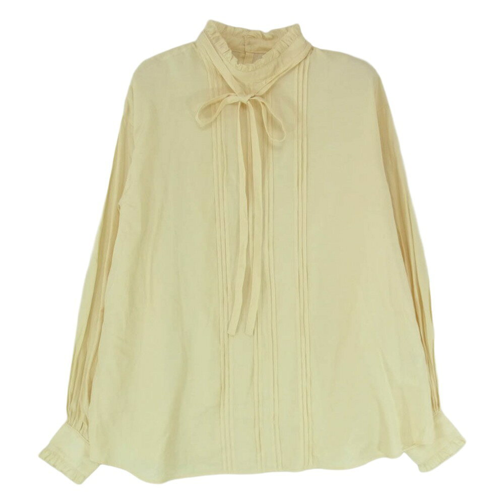 ミラオーウェン Mila Owen 09WFT235044 リボン付き 長袖 ブラウス シャツ イエロー系 0 レディース【古着】【中古】 auc-life-sendai-10299818 ブランド古着 ライフ楽天市場店 パッケージ画像