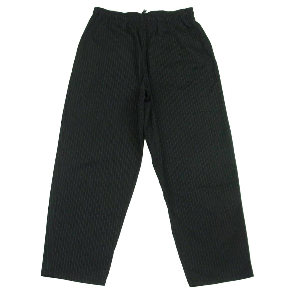 FreshService フレッシュサービス 25AW FSC254-40018B CORPORATE EASY PANTS ストライプ コットン イージー パンツ ブラック系 ホワイト系 L メンズ