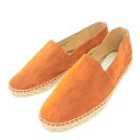 1piu1uguale3 ウノピュウノウグァーレトレ ESPADRILLE スエード エスパドリーユ シューズ オレンジ系 41 【美品】 メンズ【中古】