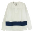 VISVIM ビズビム 17AW 0117205011011 KERCHIEF TUNIC KOFU BORDER 長袖 シャツ ホワイト系 1 4 メンズ【古着】【中古】