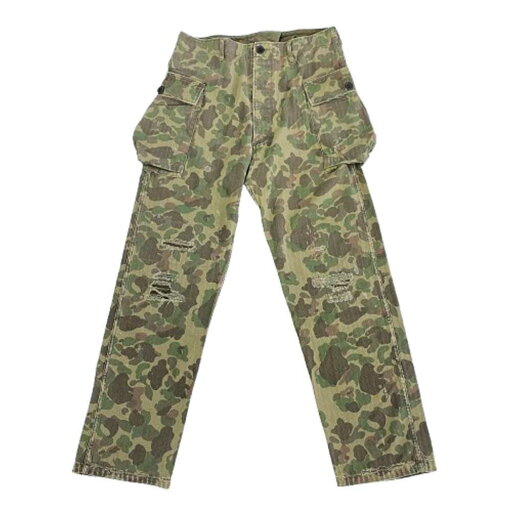 VISVIM ビズビム 0519905008001 CAMO VETERANS CRASH F.I.L. Pocket Wide Pants カモ パンツ カーキ系 2 メンズ【古着】【中古】 VISVIM ビズビム 0519905008001 CAMO VETERANS CRASH F.I.L. Pocket Wide Pants カモ パンツ カーキ系 2 メンズ【古着】【中古】