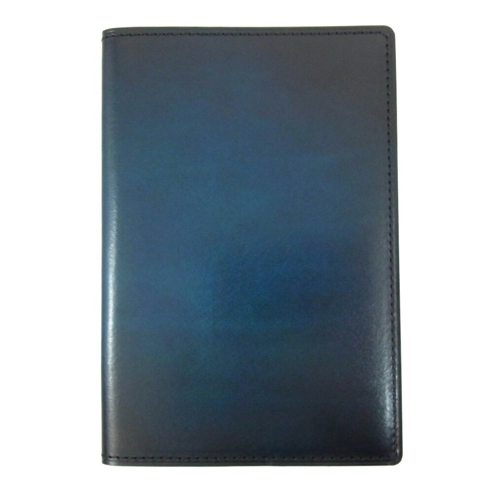 ユハク YUHAKU YTR341-36 LEATHER レザー パスポート ケース ネイビー系 【極上美品】 メンズ【中古】