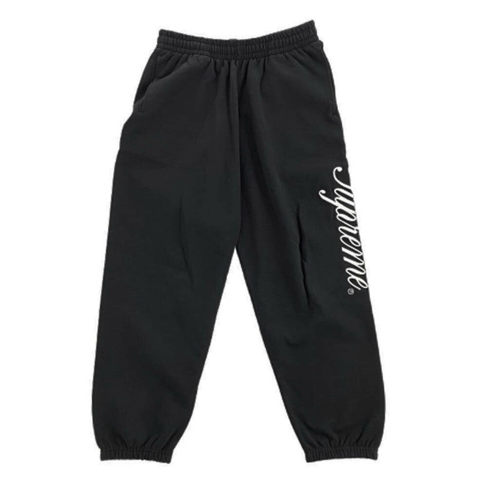 Supreme シュプリーム 23AW RAISED SCRIPT SWEATPANT レイズド スクリプト スウェットパンツ ブラック系 M 【極上美品】 メンズ【古着】【中古】