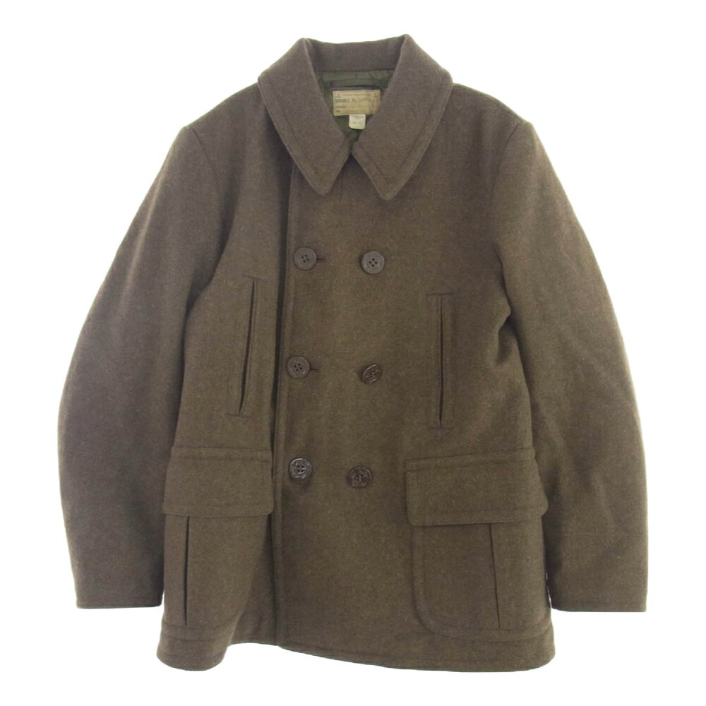 RRL ダブルアールエル ウール Pコート 裏地キルティング カーキ系 L メンズ【古着】【中古】