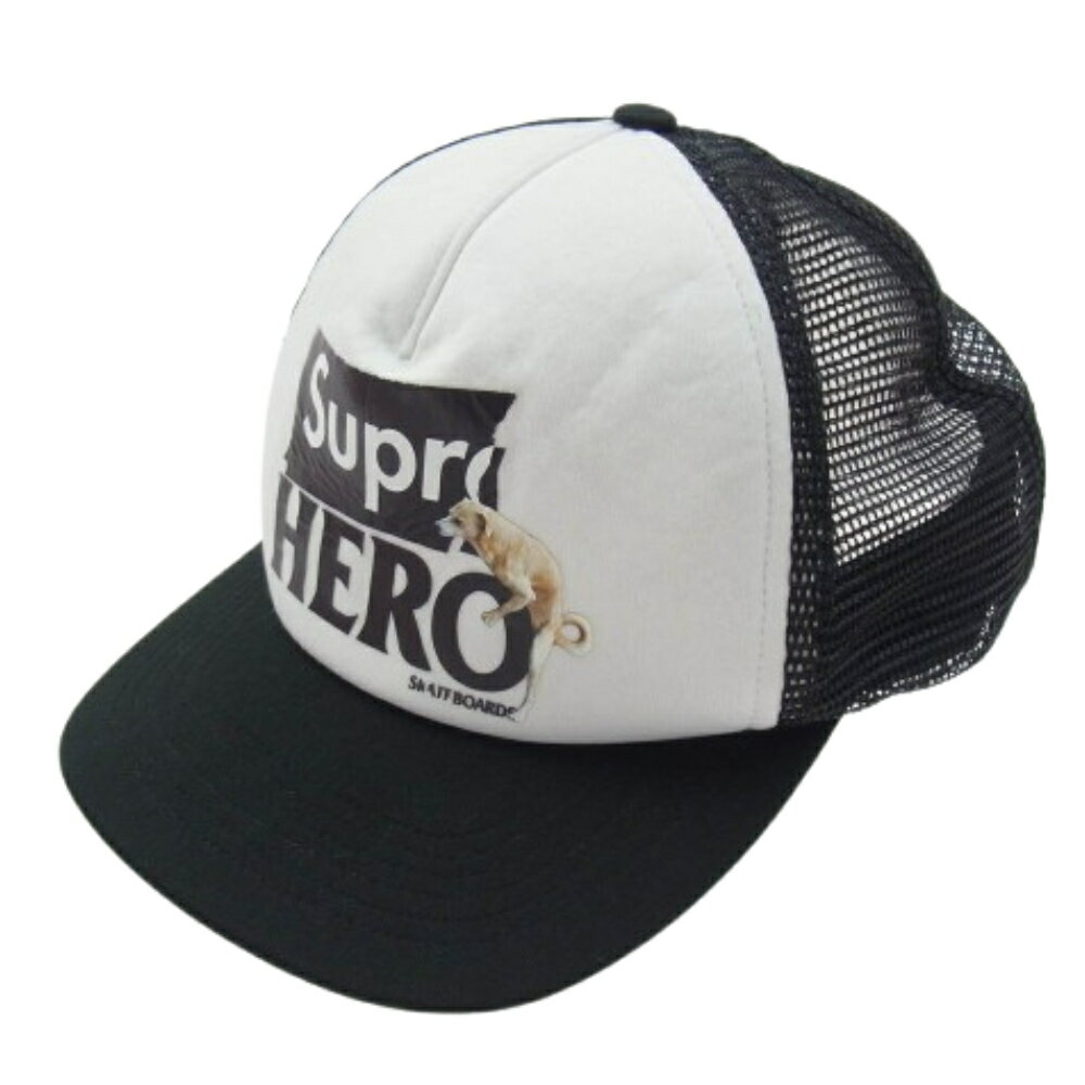 Supreme シュプリーム 22SS ANTI HERO Mesh Back 5-Panel Cap アンタイヒーロー メッシュ バック 5パネル キャップ ブラック系 メンズ【中古】
