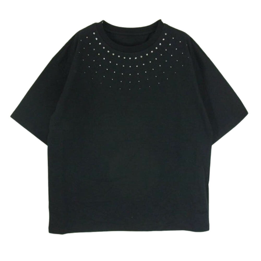 1piu1uguale3 Υԥ奦Υȥ MRT305 COT381 DECORA TEE HOTFIX ӥå С 롼ͥå T ֥å VII 󥺡ڸۡš