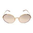 PRADA プラダ SPR59X 04E-3B0 ラウンド サングラス レディース【中古】