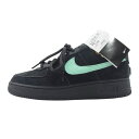 NIKE ナイキ DZ1382-001 フェイクバスターズ鑑定済 Tiffany & Co. ティファニー Air Force 1 Low 1837 エアフォース1 ローカット スニーカー ブラック系 28cm メンズ【中古】