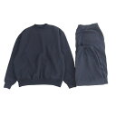 The Ennoy Professional ザ エンノイ プロフェッショナル 25SS Crew Sweat Set Up クルー スウェット トレーナー パンツ セットアップ ダークネイビー系 M 【極上美品】 メンズ【古着】【中古】